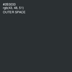 #2B3033 - Outer Space Color Image